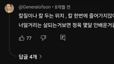 돼지 발골 전문가 백종원의 당시 유튜브 댓글 