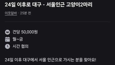 레전드 갱신하는 당근알바 근황 