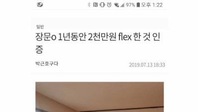 2천만원 플렉스했다는 인테리어 업자