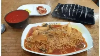 오류가 난 분식집 메뉴 주문