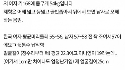 남자로 태어날걸 어차피 가슴도 절벽인데