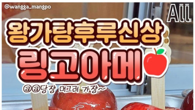 큰 거 왔다.. 왕가탕후루 신상 링고아메