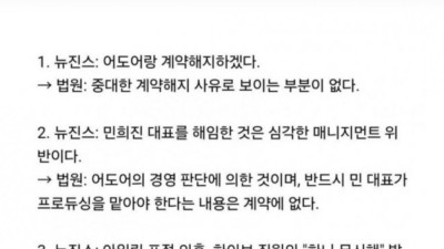 뉴진스 여론 바뀐 이유 간단 설명 