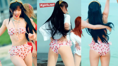 (여자)아이들 우기 레전드 딸기 비키니 클락션