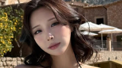 꽃빵 블랙 비키니