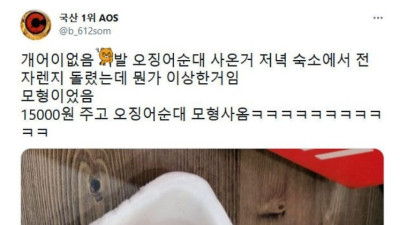 15000원에 사온 뭔가 이상한 오징어순대
